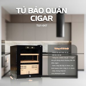 Tủ Cigar 150 điếu máy nén