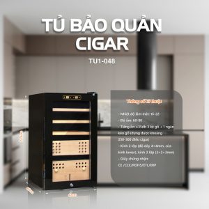 Tủ Cigar 300 điếu máy nén