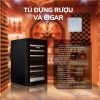 Tủ ướp Rượu Vang ADELA lốc và Cigar giá gỗ